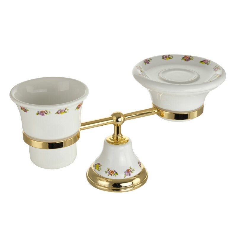 Изображение товара Стакан и мыльница настольные Migliore Provance 17712, цвет золото Изображение товара Стакан и мыльница настольные Migliore Provance 17712, цвет золото