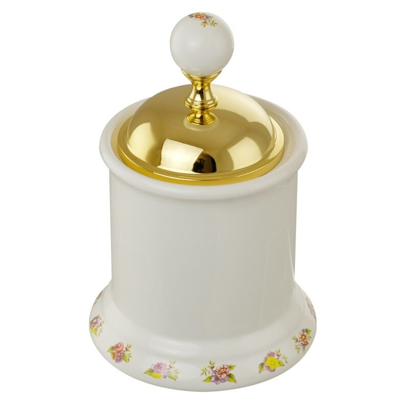 Изображение товара Баночка низкая Migliore Provance 17686 керамическая с золотой крышкой