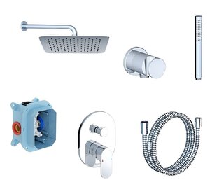 Изображение товара Душевая система Ravak Chrome CR 090.00CR X07S072 с верхним и ручным душем хром