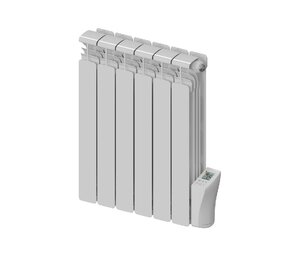 Изображение товара Масляный радиатор Rifar Alum ON-e 3508-6, 6 секций, электронный, с термостатом, 800 Вт, белый