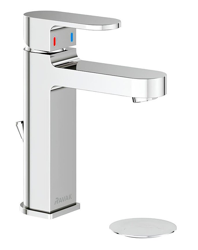 Изображение товара Смеситель Ravak Chrome CR 013.00CR X070190 для раковины, с донным клапаном, хром