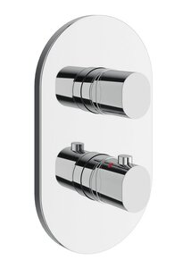 Изображение товара Термостатический смеситель для душа Ravak Chrome II CR 067.00CR.O3 X070457 с наружной частью, хром