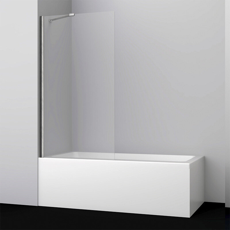 Изображение товара Стеклянная шторка WasserKraft Spree 14P01-80 с фиксатором и профилем никель