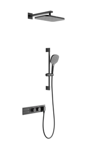 Изображение товара Душевая система Arrow ARQ12H872MB, термостатическая, черная матовая