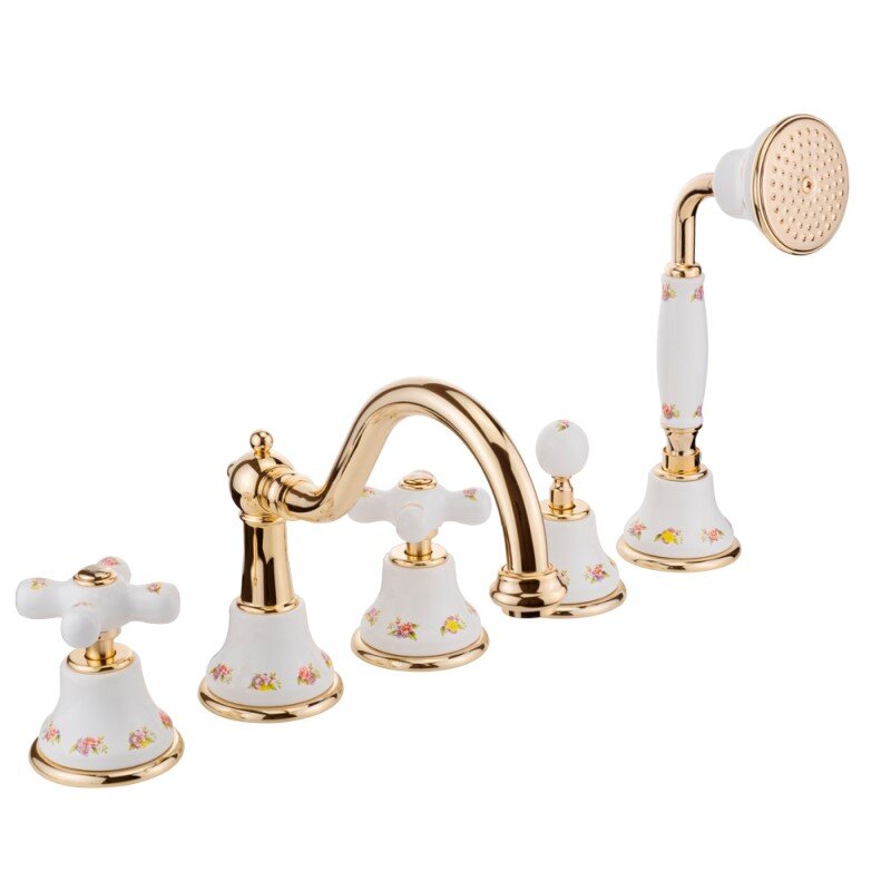 Изображение товара Смеситель Migliore Provance 19480 для ванны на 5 отверстий, золото