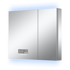 Изображение товара Зеркальный шкаф ArtDecco Celestial Glow ACG07680MC, 70 см, сенсорный, подсветка, часы, bluetooth-динамик, антизапотевание