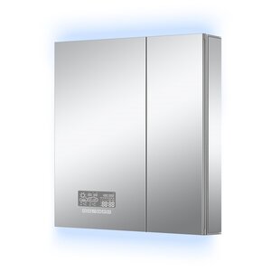 Изображение товара Зеркальный шкаф ArtDecco Celestial Glow ACG06080MC, 60 см, сенсорный, подсветка, часы, bluetooth-динамик, антизапотевание