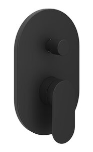 Изображение товара Смеситель для душа Ravak Chrome II CR 065. 065.20BL.O2 черный матовый встроенный