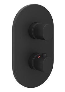 Изображение товара Термостатический смеситель Ravak Chrome II для душа черный матовый