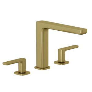 Изображение товара Смеситель для раковины Kludi Renon 42393N075 с донным клапаном золото