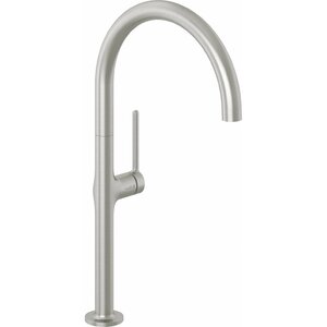 Изображение товара Смеситель для кухни Kludi Reef 50803N575, никель брашированный, высокий, однорычажный