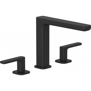 Изображение товара Смеситель для раковины Kludi Renon с донным клапаном черный матовый 20 см