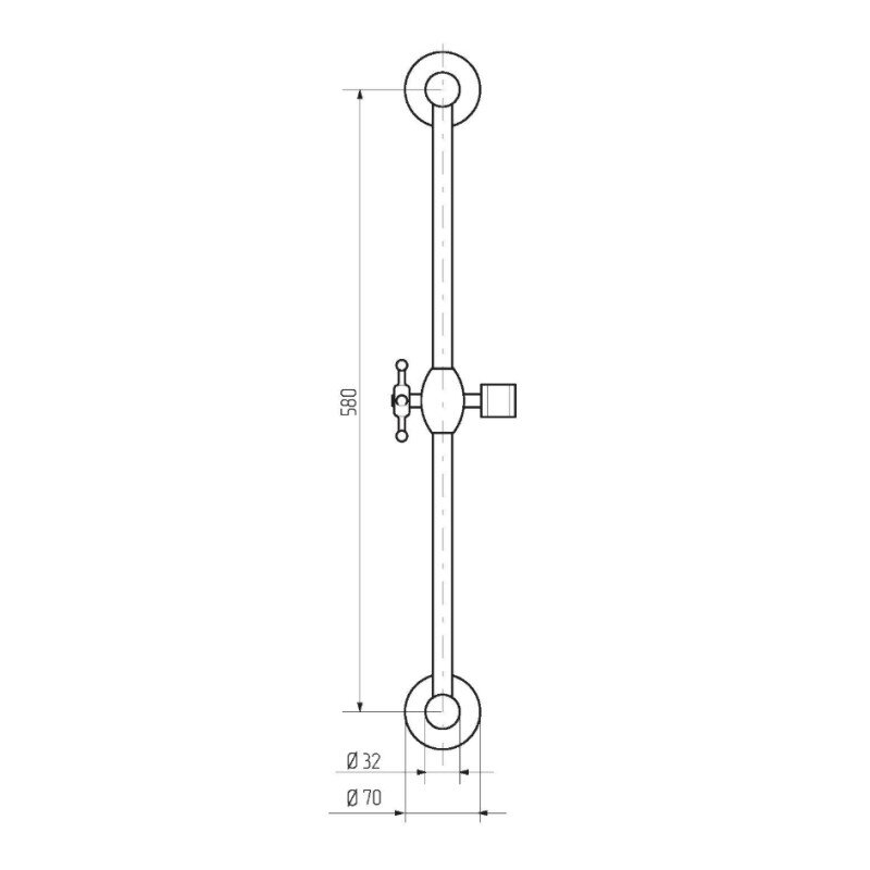 Изображение товара Душевая штанга Migliore Retro ML.Ric-31.756 60 см бронза