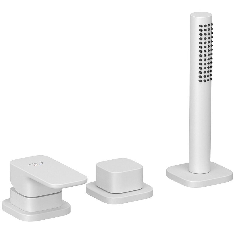 Изображение товара Смеситель Kludi Renon на борт ванны белый матовый