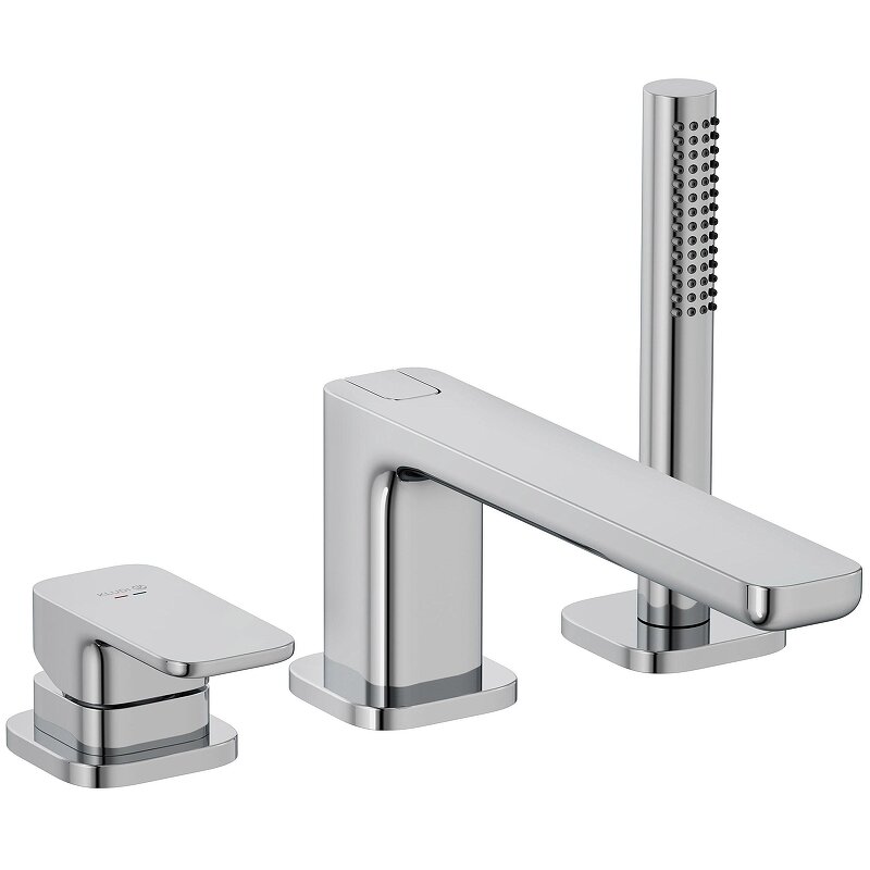 Изображение товара Смеситель на борт ванны Kludi Renon 424480575, с душевым гарнитуром, хром