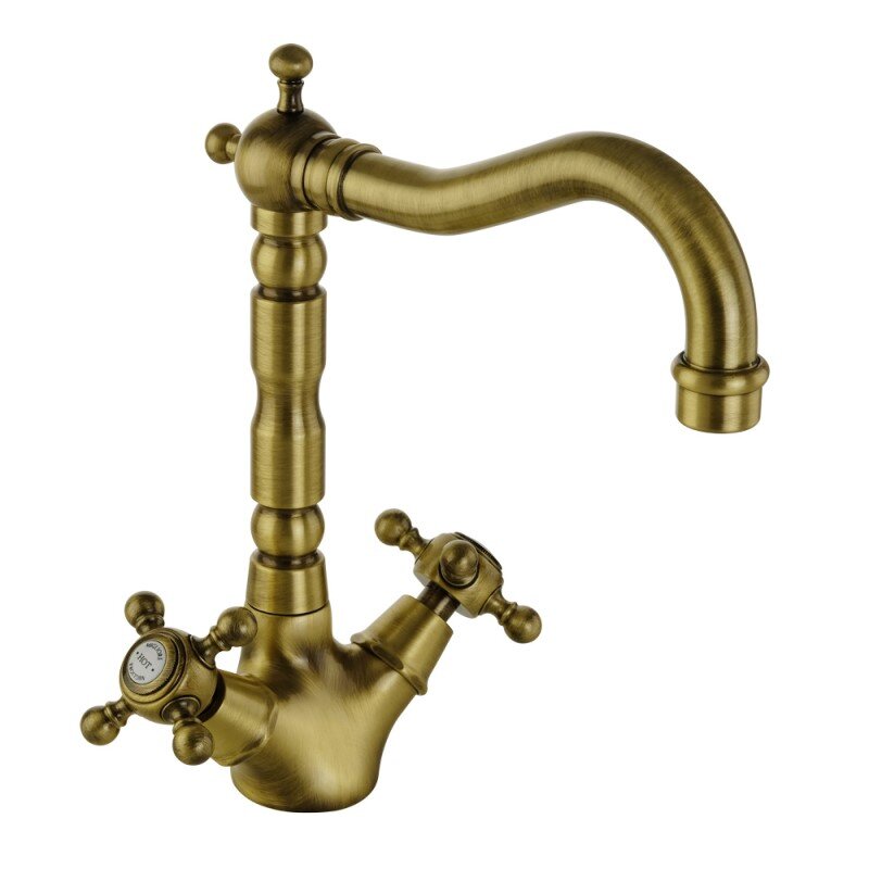 Изображение товара Смеситель для раковины Migliore Revival 19492 бронза ретро классика