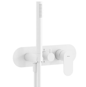 Изображение товара Смеситель для душа Ravak Eleganta EL 065.10WV.O2+S с 2 выходами и внешней частью