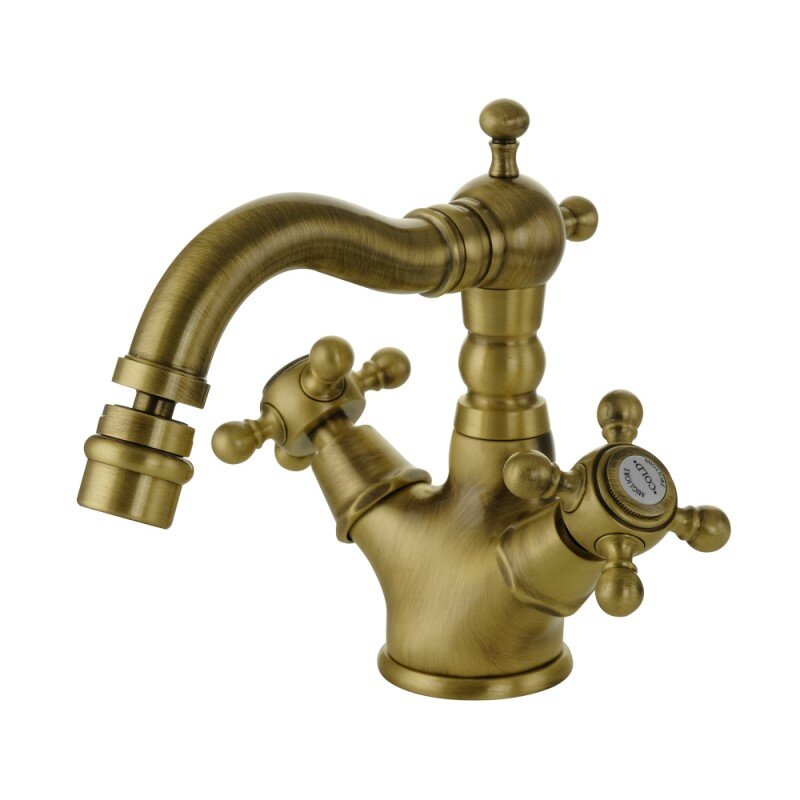 Изображение товара Смеситель Migliore Revival 19486 для биде в бронзе — ретро-дизайн, 17.5 см излив