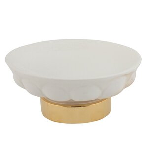 Изображение товара Мыльница Migliore Olivia 17447, белый/золото