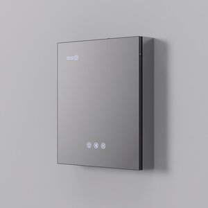 Изображение товара Зеркальный шкаф ArtDecco Winter Glamour AWG06070MC, 60 см, сенсорный, подсветка, часы, bluetooth-динамик, антизапотевание