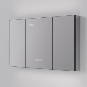 Изображение товара Зеркальный шкаф ArtDecco Winter Glamour AWG12070MC, 120 см, сенсорный, подсветка, часы, bluetooth-динамик, антизапотевание