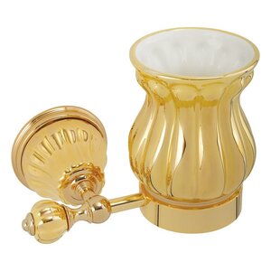 Изображение товара Стакан для щеток Migliore Olivia 24646, золото