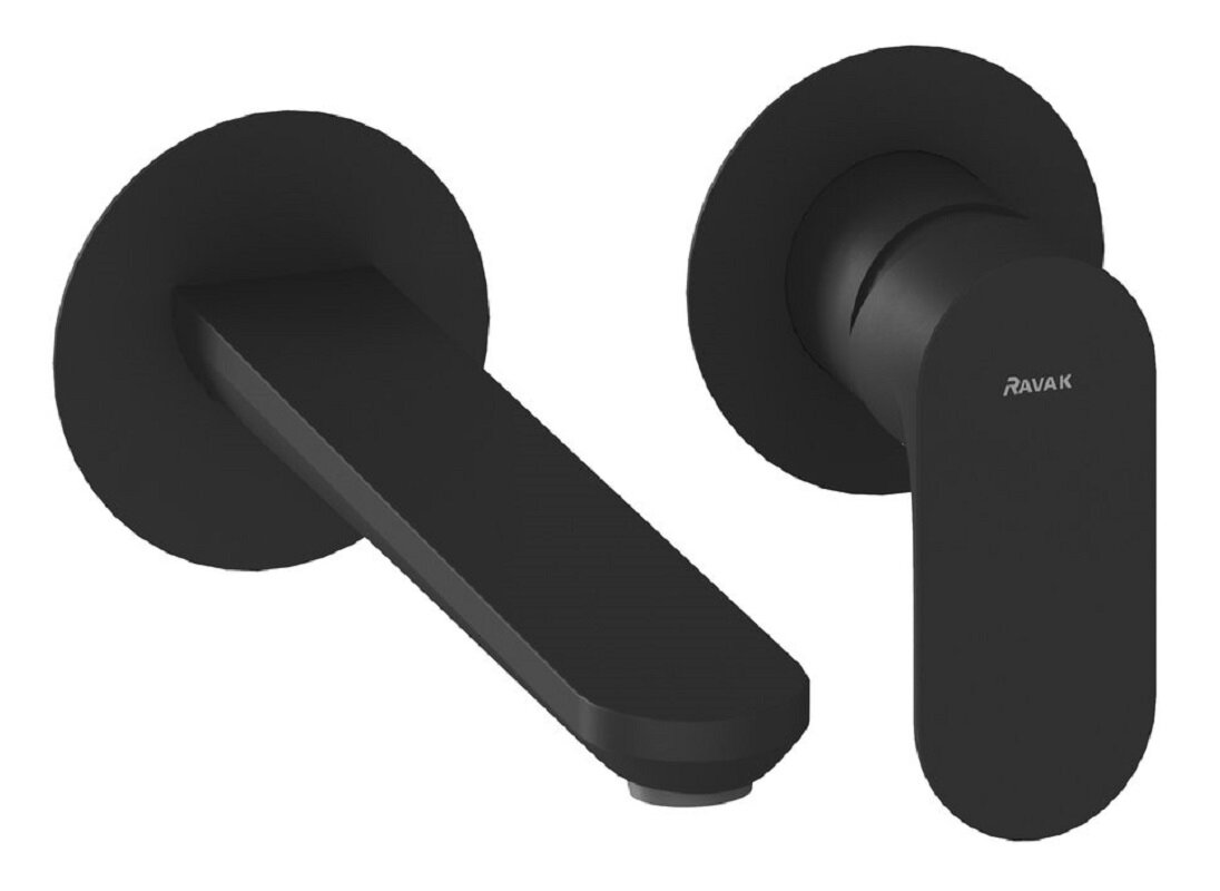 Изображение товара Смеситель Ravak Eleganta EL 019.20BLM.O1 X070292 с внешней частью, черный матовый