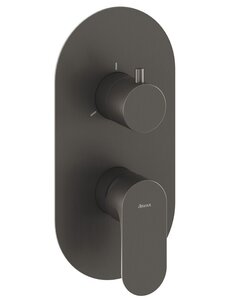 Изображение товара Смеситель Ravak Eleganta EL 068.20GB.O3 X070334 для душа, 3 выхода, внешняя часть, графит