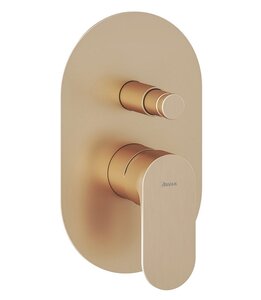 Изображение товара Смеситель Ravak Eleganta EL 061.60RGB.O2 X070372 для душа, 2 выхода, розовое золото