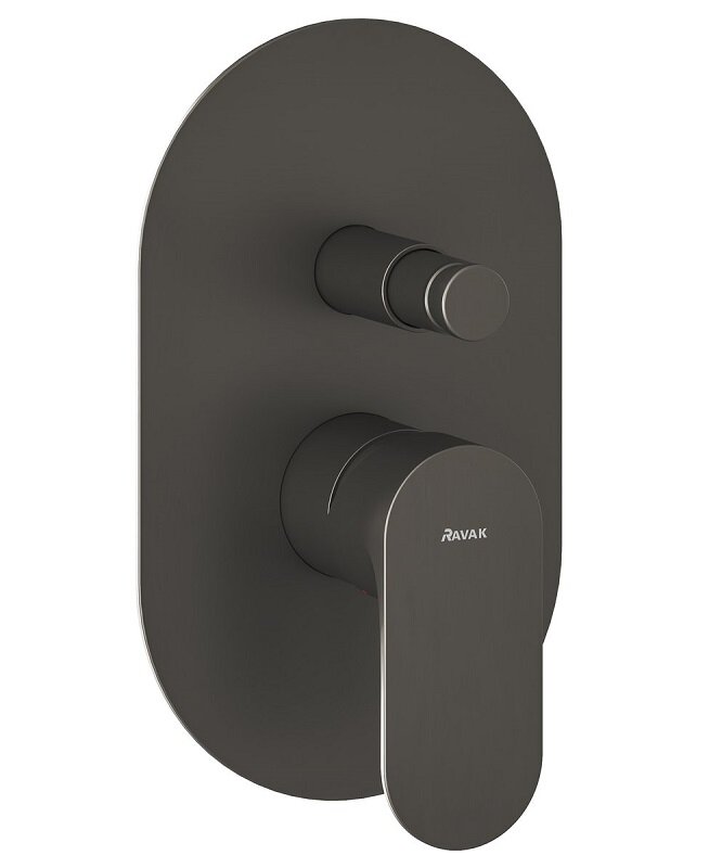 Изображение товара Смеситель Ravak Eleganta EL 061.20GB.O2 для душа, 2 выхода, графит