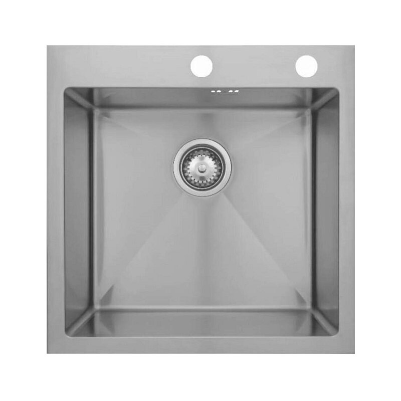 Изображение товара Кухонная мойка Seaman Eco Marino SMB-5151S.B, 50 см, два отверстия, нержавеющая сталь