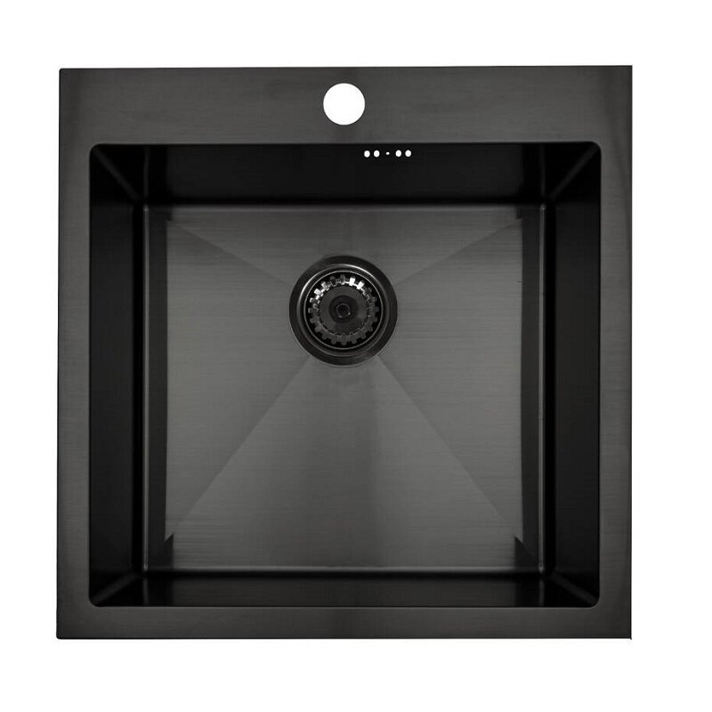 Изображение товара Кухонная мойка Seaman Eco Marino SMB-5151S-DG.A, 50 см, одно отверстие, цвет темная оружейная сталь PVD Изображение товара Кухонная мойка Seaman Eco Marino SMB-5151S-DG.A, 50 см, одно отверстие, цвет темная оружейная сталь PVD