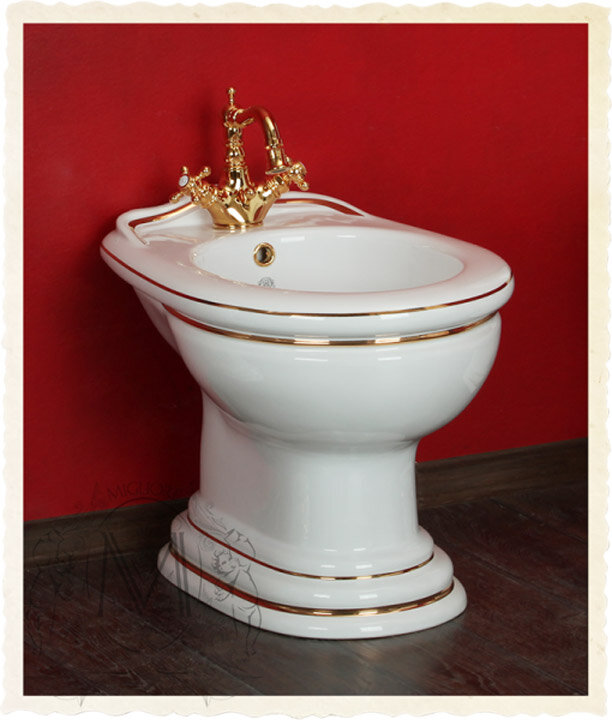 Изображение товара Напольное биде Migliore Milady ML.MLD-25.732.D1 из фаянса с овальной формой