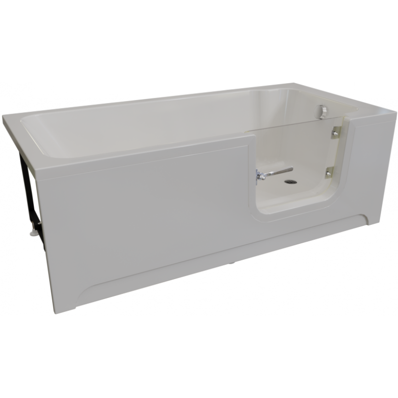 Изображение товара Акриловая ванна Радомир Грасс 2 168х80 см белая с каркасом и сливом