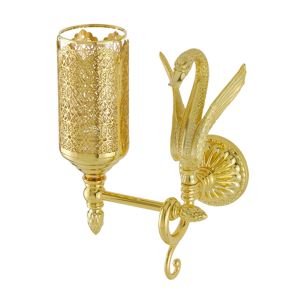 Изображение товара Стакан для щеток Migliore Luxor 26117, золото