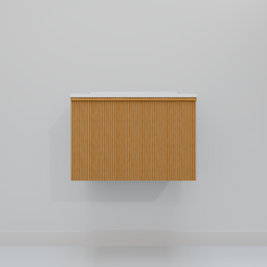 Изображение товара Тумба с раковиной Art Decco Andy AAN06W11S200 60 см белый дуб подвесная