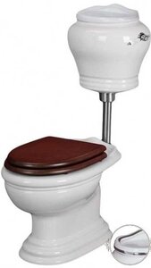 Изображение товара Напольный унитаз Migliore Milady 31741 с декором D2 платина низкий бачок