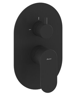 Изображение товара Смеситель для душа Ravak Eleganta EL 065.20BLM.O2, черный матовый, 2 выхода