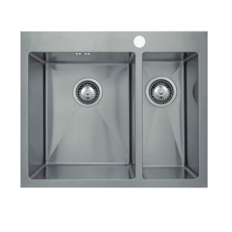 Изображение товара Кухонная мойка Seaman SMB-6151DLS.B / SMB-6151DRS.B с двумя чашами