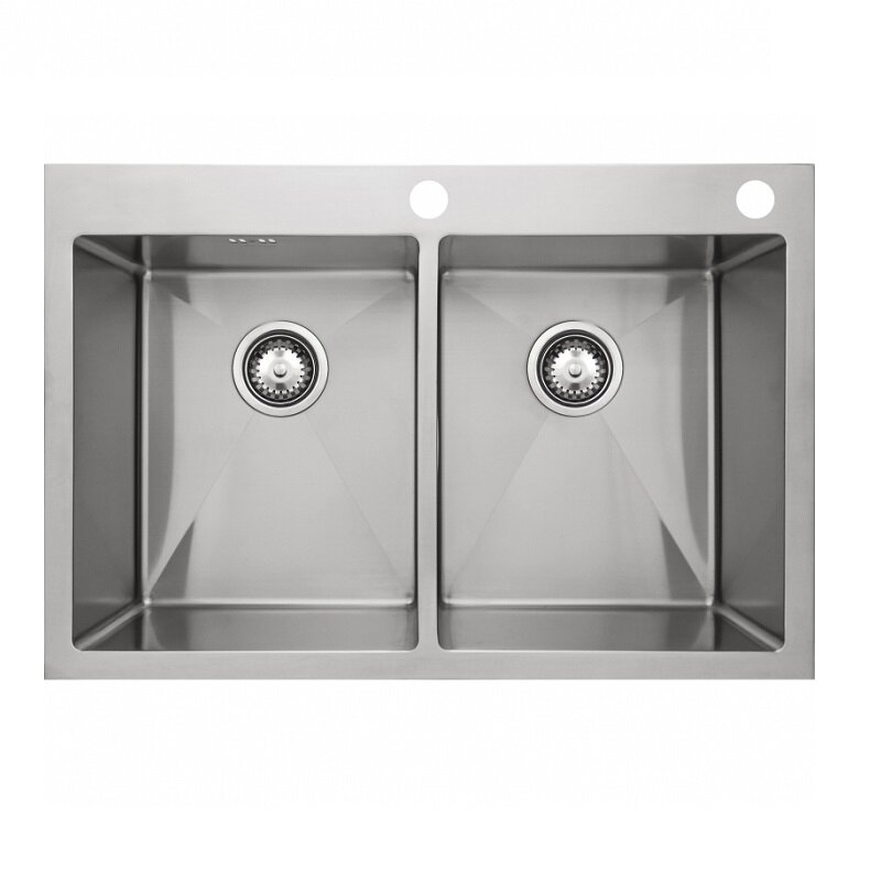 Изображение товара Кухонная мойка Seaman Eco Marino SMB-7651DS.B 75 см двойная из нержавеющей стали