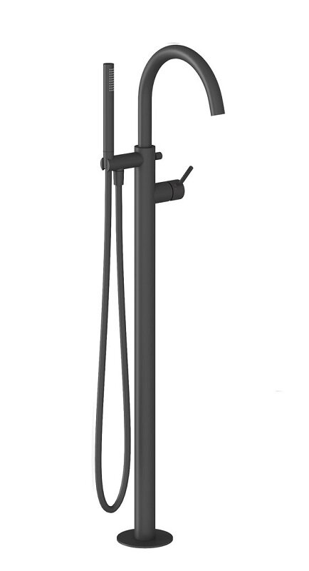 Изображение товара Напольный смеситель для ванны и душа Ravak Espirit ES 080.20BLM черный матовый