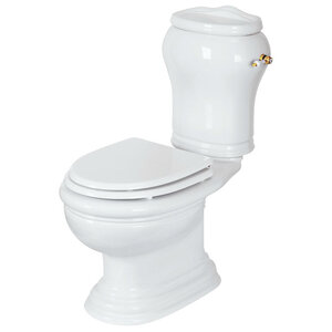 Изображение товара Напольный унитаз моноблок Migliore Milady выпуск в пол, золото, 30391