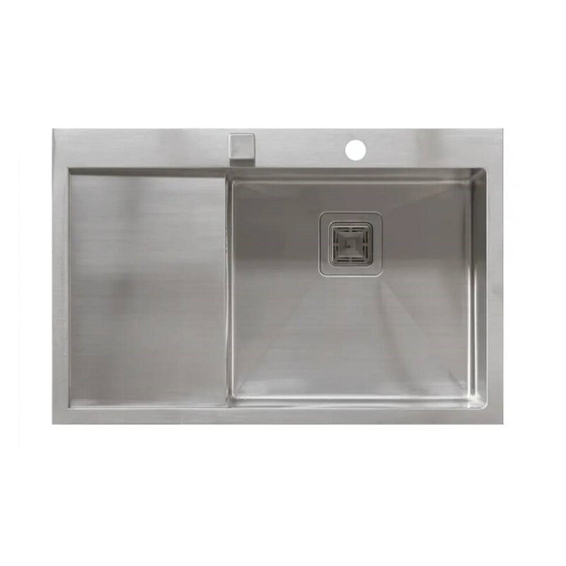 Изображение товара Кухонная мойка из нержавеющей стали Seaman Eco Marino 78 см, два отверстия, крыло справа/слева