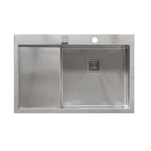 Изображение товара Кухонная мойка Seaman Eco Marino SMB-7851LSQ.B/SMB-7851RSQ.B, 78 см, два отверстия, крыло справа/слева, нержавеющая сталь