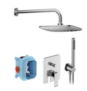 Изображение товара Душевая система Ravak Flat FL 090.01CR X07S070, FL065+RB072+983.00+702.00+957.00+706.00+913.00, хром