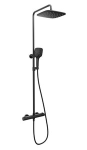 Изображение товара Душевая система Ravak Flat FL 091.20BL термостатическая черный
