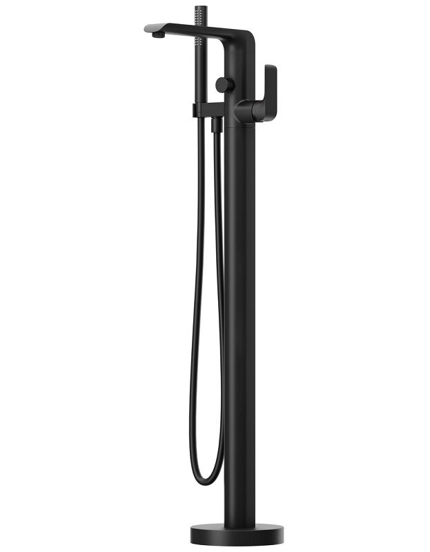 Изображение товара Смеситель Ravak Flat FL 080.20BL X070441 для ванны, напольный, черный