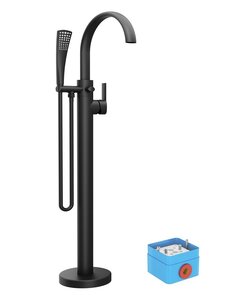 Изображение товара Смеситель Ravak Freedom FM 080.20BL X070435 для ванны, напольный, черный