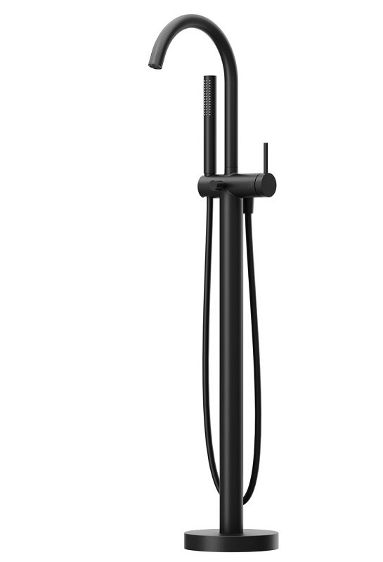 Изображение товара Ravak Freedom FM 087.20BL X070437 напольный смеситель для ванны черный