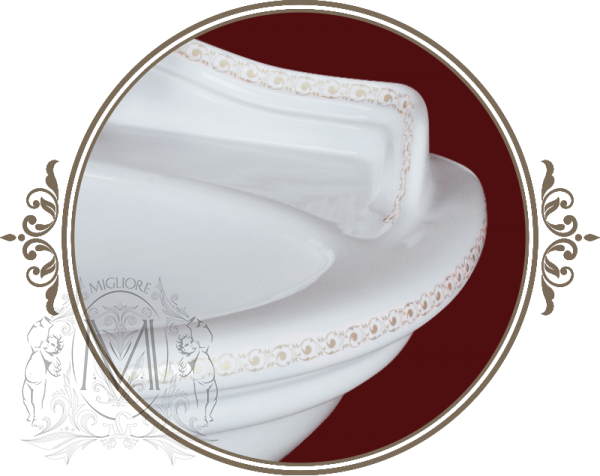 Изображение товара Раковина-тюльпан Migliore Milady ML.MLD-25.742D.D2 декор.DOrato